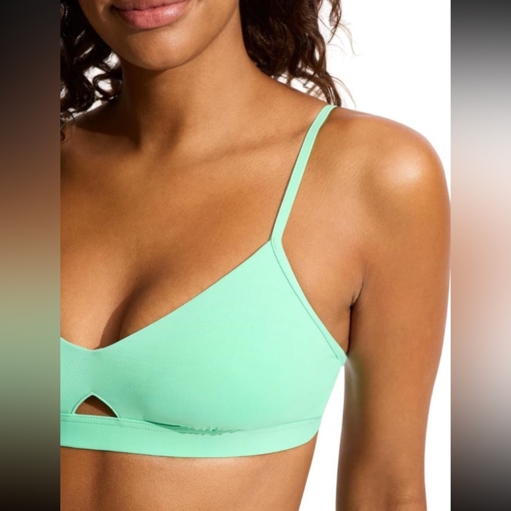 Seafolly Hybrid Bralette Keyhole Top & Twist Band Hipster Bikini Bottoms NWT 10 - Picture 3 of 11